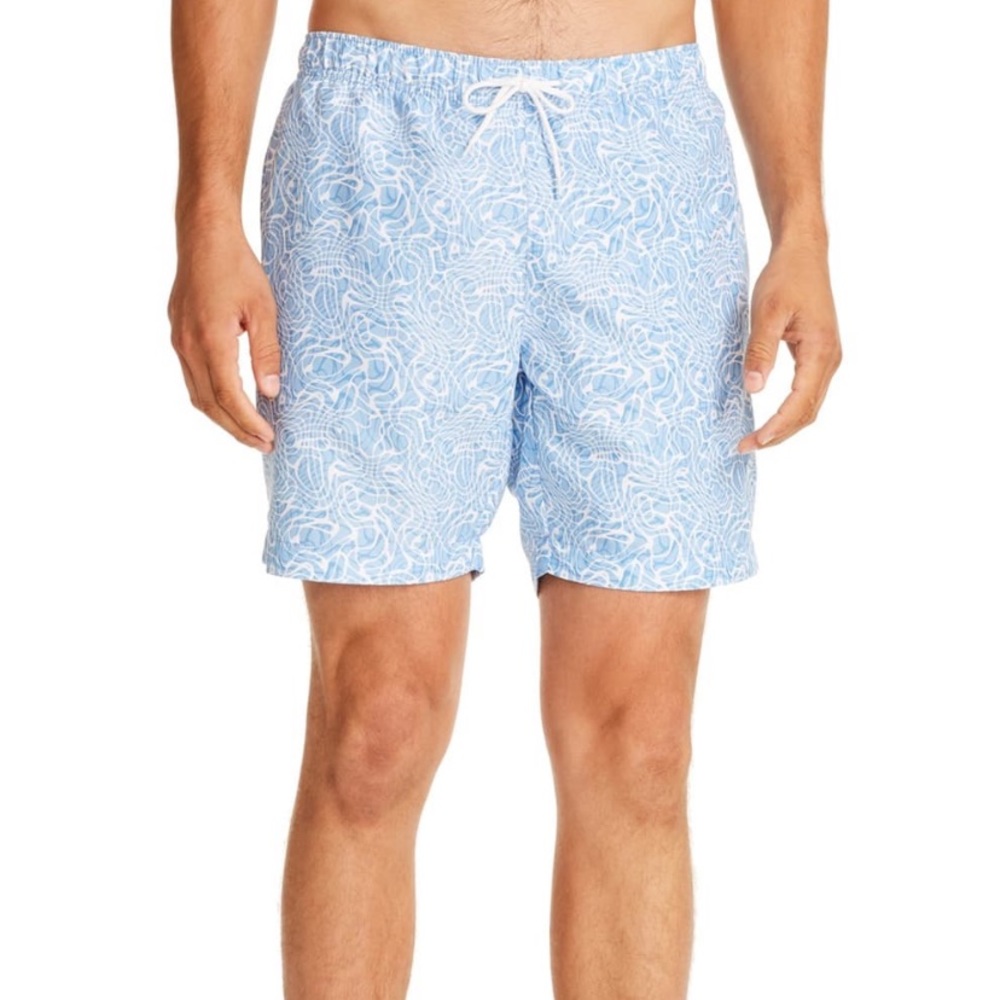 Construct Men’s Swim Shorts Abstract Blue